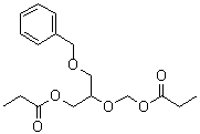 2-[(1-氧代丙氧基)甲氧基]-3-苄氧基-1-丙醇丙酸酯分子结构 (CAS 194204-51-8)