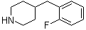 4-(2-氟苄基)哌啶分子结构 (CAS 194288-97-6)