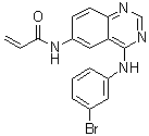 structure of CAS# 194423-15-9, N-[4-[(3-溴苯基)氨基]-6-喹唑啉基]-2-丙烯酰胺