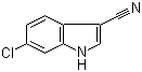structure of CAS# 194490-17-0, 6-Chloro-1H-indole-3-carbonitrile