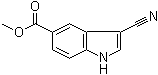 3-氰基-1H-吲哚-5-羧酸甲酯分子结构 (CAS 194490-33-0)