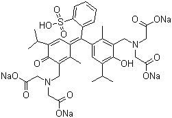 structure of CAS# 1945-77-3, 甲基百里酚蓝四钠盐