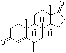 structure of CAS# 19457-55-7, 6-亚甲基雄-4-烯-3,7-二酮