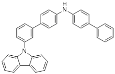 N-([1,1'-Biphenyl]-4-yl)-3'-(9H-carbazol-9-yl)-[1,1'-biphenyl]-4-amine molecular structure (CAS 1946806-94-5)