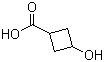 3-羟基环丁基甲酸分子结构 (CAS 194788-10-8)