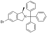 (1R)-5-溴-1-甲基-2-三苯甲基-2,3-二氢-1H-异吲哚分子结构 (CAS 194805-14-6)