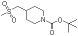 structure of CAS# 194872-09-8, 1-tert-Butoxycarbonyl-4-[(methylsulfonyl)methyl]piperidine