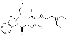 structure of CAS# 1951-25-3, Amiodarone