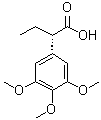 structure of CAS# 195202-08-5, (S)-2-(3,4,5-三甲氧基苯基)丁酸