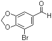 structure of CAS# 19522-96-4, 7-Bromobenzo[1,3]dioxole-5-carbaldehyde