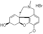 structure of CAS# 1953-04-4, 氢溴酸加兰他敏