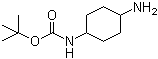 N-Boc-1,4-环己二胺分子结构 (CAS 195314-59-1)