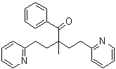 2-甲基-1-苯基-4-(2-吡啶基)-2-[2-(2-吡啶基)乙基]-1-丁酮分子结构 (CAS 195371-52-9)