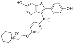 雷洛昔芬N-氧化物分子结构 (CAS 195454-31-0)