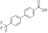 4'-三氟甲基联苯-4-羧酸分子结构 (CAS 195457-71-7)