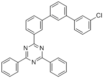 CAS 登录号：1955546-89-0, 2-(3''-氯-[1,1':3',1''-三联苯]-3-基)-4,6-二苯基-1,3,5-三嗪