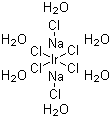 structure of CAS# 19567-78-3, 氯铱酸钠六水合物