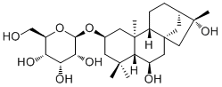 CAS 登录号：195735-16-1, 2-O-beta-D-吡喃阿洛糖甙-2,6,16-贝壳杉烷三醇