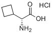 (R)-2-氨基-2-环丁基乙酸盐酸盐分子结构 (CAS 1958125-89-7)
