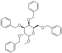 甲基 2,3,4,6-四-O-苄基-D-吡喃半乳糖苷分子结构 (CAS 195827-82-8)