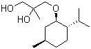 CAS # 195863-84-4, 3-L-Menthoxy-2-methylpropane-1,2-diol, L-2-Methyl-3-[5-methyl-2-(1-methylethyl)cyclohexyl]oxy-1,2-propanediol, 2-Methyl-3-[[(1R,2S,5R)-5-methyl-2-(1-methylethyl)cyclohexyl]oxy]-1,2-propanediol