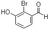 2-溴-3-羟基苯甲醛分子结构 (CAS 196081-71-7)