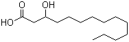 CAS # 1961-72-4, 3-Hydroxytetradecanoic acid, DL-beta-Hydroxymyristic acid