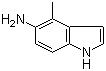 structure of CAS# 196205-06-8, 4-甲基-5-氨基吲哚
