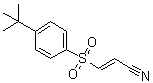 structure of CAS# 196309-76-9, (2E)-3-[[4-叔丁基苯基]磺酰基]-2-丙烯腈
