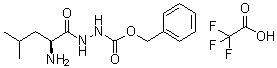 structure of CAS# 19635-96-2, L-亮氨酸 2-羧基酰肼苄基酯单(三氟乙酸)盐