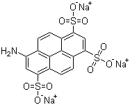 8-氨基芘-1,3,6-三磺酸三钠盐分子结构 (CAS 196504-57-1)