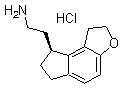 structure of CAS# 196597-80-5, (S)-2-(1,6,7,8-Tetrahydro-2H-indeno[5,4-b]furan-8-yl)ethylamine hydrochloride