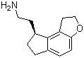 (S)-2-(1,6,7,8-四氢-2H-茚并[5,4-b]呋喃-8-基)乙胺分子结构 (CAS 196597-81-6)