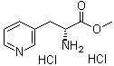 (R)-alpha-氨基-3-吡啶丙酸甲酯二盐酸盐分子结构 (CAS 197088-84-9)