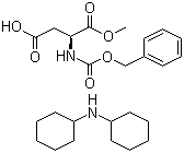 structure of CAS# 19720-12-8, N-苄氧羰基-L-天冬氨酸 1-甲酯二环己胺盐