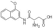 (3S)-3-氨基-4-[(4-甲氧基-2-萘基)氨基]-4-氧代丁酸分子结构 (CAS 197303-38-1)