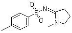 4-甲基-N-(1-甲基-2-吡咯烷亚基)苯磺酰胺分子结构 (CAS 19734-35-1)