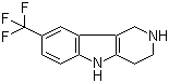structure of CAS# 19735-44-5, 2,3,4,5-Tetrahydro-8-(trifluoromethyl)-1H-pyrido[4,3-b]indole