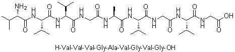 CAS 登录号：197365-52-9, L-缬氨酰-L-缬氨酰-L-缬氨酰甘氨酰-L-丙氨酰-L-缬氨酰甘氨酰-L-缬氨酰甘氨酸