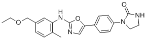 CAS # 1974336-09-8, AB-8939, Reu6L9A46J,1-[4-[2-[5-(ethoxymethyl)-2-methylanilino]-1,3-oxazol-5-yl]phenyl]imidazolidin-2-one