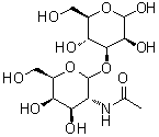 CAS 登录号：197457-62-8, 3-O-[2-(乙酰氨基)-2-脱氧-D-吡喃半乳糖基]-D-吡喃甘露糖