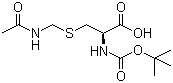 structure of CAS# 19746-37-3, S-(Acetamidomethyl)-N-(tert-butoxycarbonyl)-L-cysteine