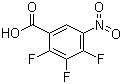 2,3,4-三氟-5-硝基苯甲酸分子结构 (CAS 197520-71-1)