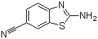2-氨基-6-氰基苯并噻唑分子结构 (CAS 19759-66-1)