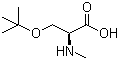 structure of CAS# 197632-83-0, O-tert-Butyl-N-methyl-L-serine