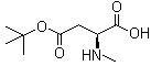 structure of CAS# 197632-85-2, N-Methyl-L-aspartic acid 4-(1,1-dimethylethyl) ester
