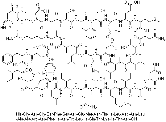 CAS # 197922-42-2, Teduglutide, Gattex, Glucagon-like peptide II [2-glycine] (human), ALX 0600