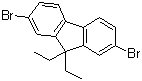 structure of CAS# 197969-58-7, 2,7-二溴-9,9-二乙基芴