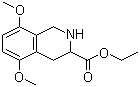 5,8-二甲氧基-1,2,3,4-四氢异喹啉-3-甲酸乙酯分子结构 (CAS 198021-01-1)