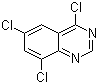 structure of CAS# 19815-21-5, 4,6,8-三氯喹唑啉